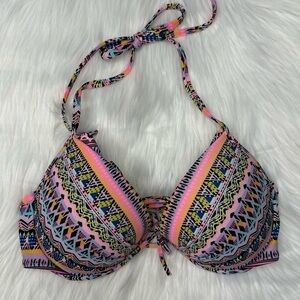 Victoria’s Secret Multicolored Bikini Top 34C